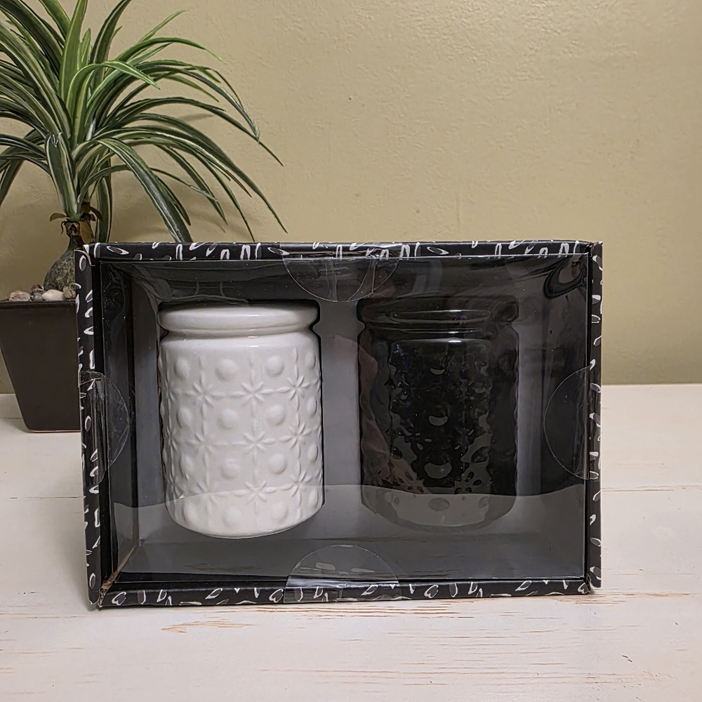 Dwell Studio | Black And White Ceramic Salt And Pepper Shaker